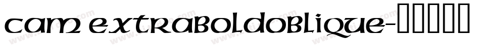 Cam ExtraBoldOblique字体转换
